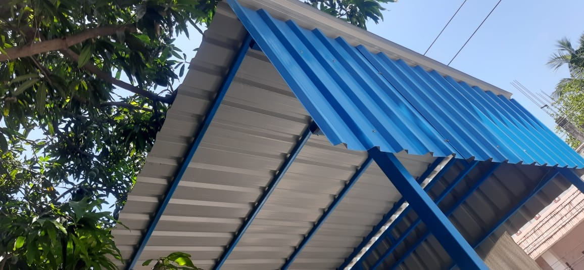 Industrial Structural Steel Shed Fabrication Work